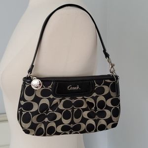Coach Purse Silver and Black!